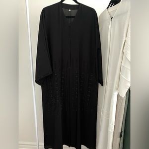 Khaleeji Black abaya with bead work